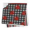 Ladybugs & Stripes Microfiber Dish Rag - FOLDED (square)