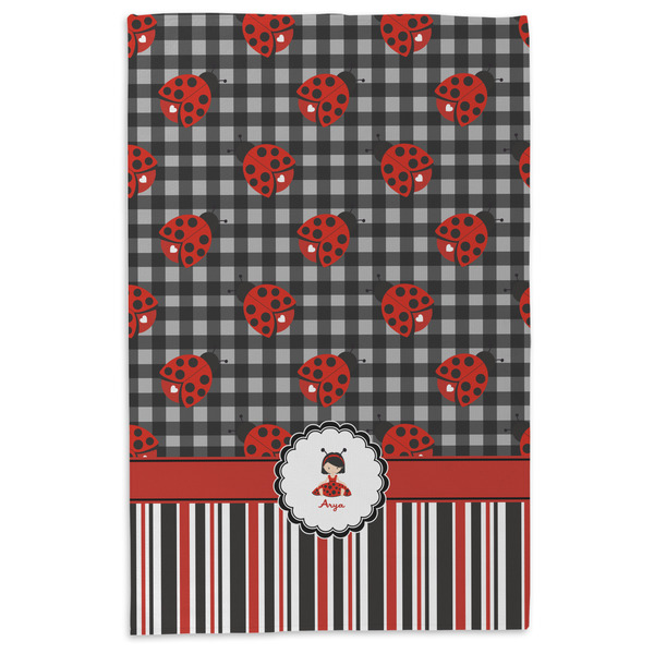 Ladybugs & Stripes Microfiber Dish Towel - APPROVAL