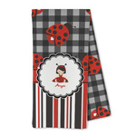 Ladybugs & Stripes Kitchen Towel - Microfiber (Personalized)