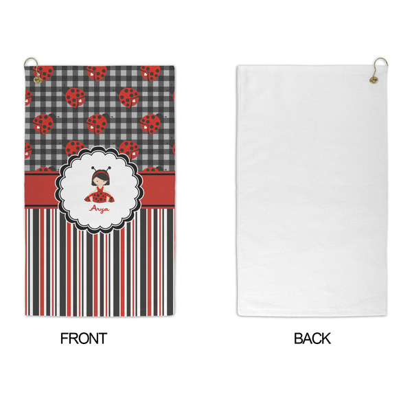 Ladybugs & Stripes Microfiber Golf Towels - APPROVAL