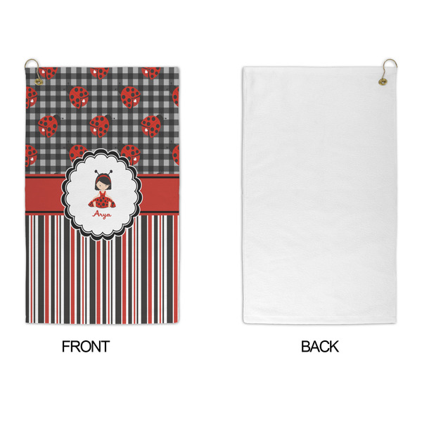 Ladybugs & Stripes Microfiber Golf Towels - APPROVAL