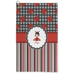 Ladybugs & Stripes Microfiber Golf Towel (Personalized)