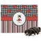 Ladybugs & Stripes Microfleece Dog Blanket - Regular
