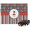 Ladybugs & Stripes Dog Blanket - Regular (Personalized)