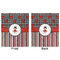 Ladybugs & Stripes Minky Blanket - 50"x60" - Double Sided - Front & Back