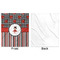 Ladybugs & Stripes Minky Blanket - 50"x60" - Single Sided - Front & Back