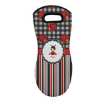 Ladybugs & Stripes Neoprene Oven Mitt w/ Name or Text