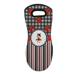 Ladybugs & Stripes Neoprene Oven Mitt w/ Name or Text