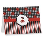 Ladybugs & Stripes Note cards (Personalized)
