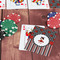 Ladybugs & Stripes On Table with Poker Chips