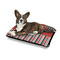 Ladybugs & Stripes Outdoor Dog Beds - Medium - IN CONTEXT
