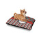 Ladybugs & Stripes Outdoor Dog Beds - Small - IN CONTEXT