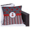 Ladybugs & Stripes Outdoor Pillow - 20" (Personalized)