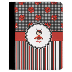 Ladybugs & Stripes Padfolio Clipboard - Large (Personalized)