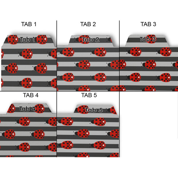 Ladybugs & Stripes Page Dividers - Set of 5 - Approval
