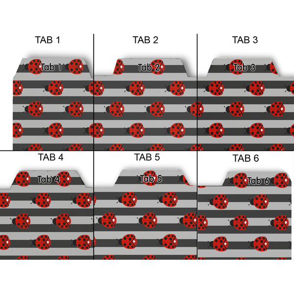 Ladybugs & Stripes Page Dividers - Set of 6 - Approval