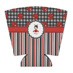 Ladybugs & Stripes Party Cup Sleeve - with Bottom (Personalized)