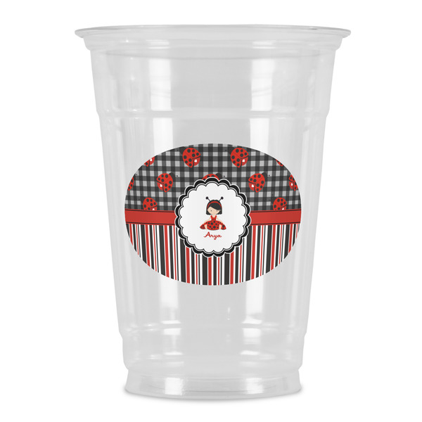 Custom Ladybugs & Stripes Party Cups - 16oz (Personalized)