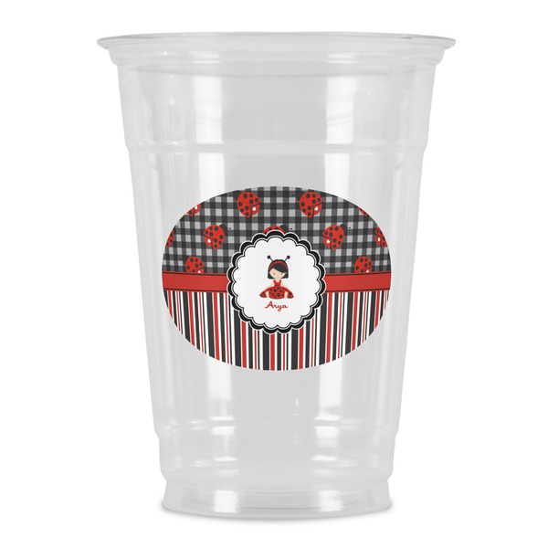 Custom Ladybugs & Stripes Party Cups - 16oz (Personalized)