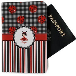 Ladybugs & Stripes Passport Holder - Fabric (Personalized)