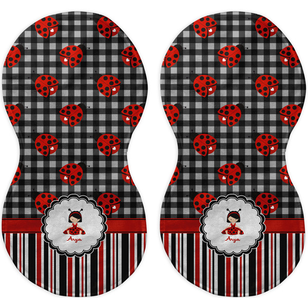 Ladybugs & Stripes Peanut Shaped Burps - Approval