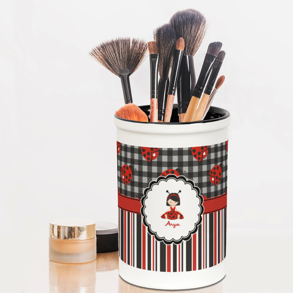 Ladybugs & Stripes Pencil Holder - LIFESTYLE makeup