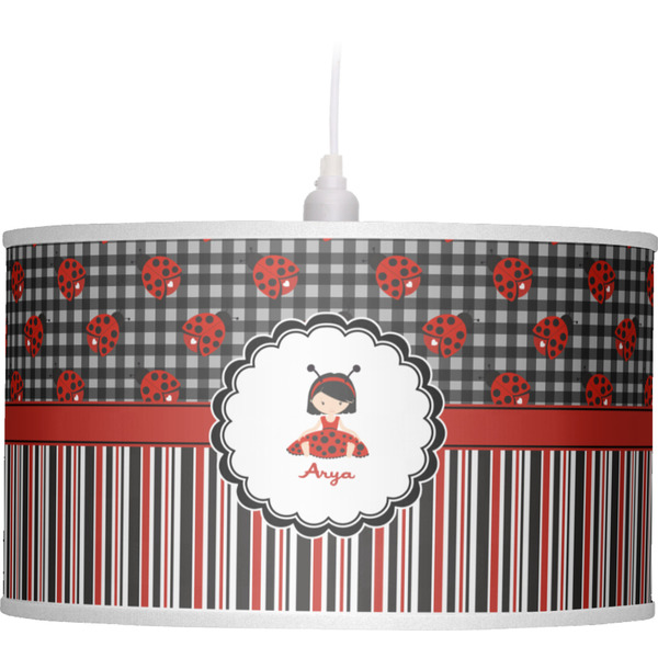 Ladybugs & Stripes Pendant Lamp Shade