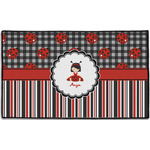 Ladybugs & Stripes Door Mat - 60"x36" (Personalized)