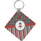 Ladybugs & Stripes Personalized Diamond Key Chain