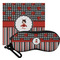 Ladybugs & Stripes Eyeglass Case & Cloth (Personalized)
