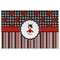 Ladybugs & Stripes Personalized Placemat (Back)