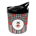 Ladybugs & Stripes Plastic Ice Bucket (Personalized)