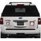 Ladybugs & Stripes Personalized Square Car Magnets on Ford Explorer