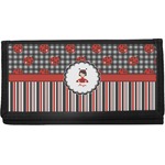Ladybugs & Stripes Canvas Checkbook Cover (Personalized)