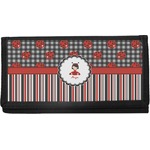 Ladybugs & Stripes Canvas Checkbook Cover (Personalized)