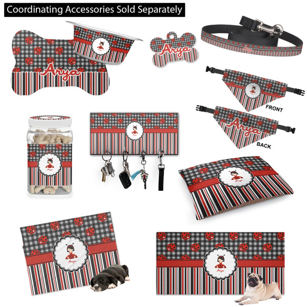 Ladybugs & Stripes Customized Pet Accessories