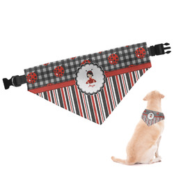 Ladybugs & Stripes Dog Bandana (Personalized)