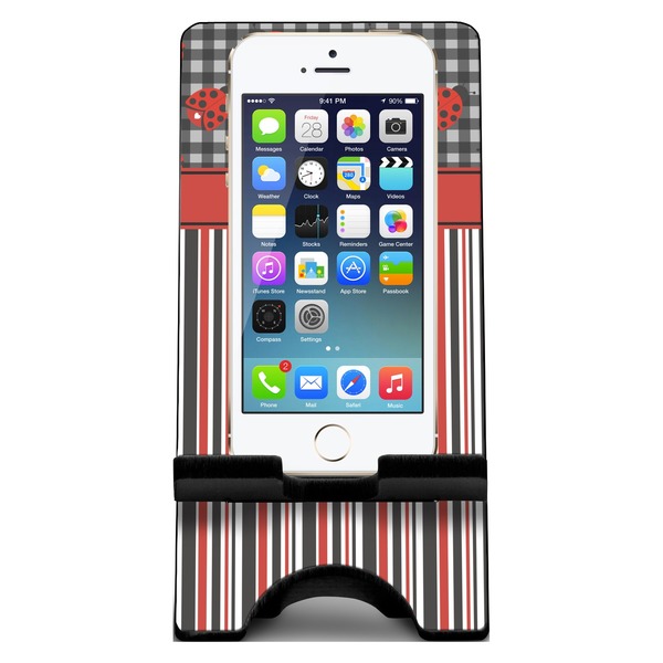 Ladybugs & Stripes Phone Stand w/ Phone