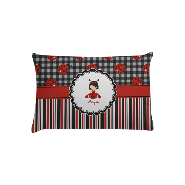 Custom Ladybugs & Stripes Pillow Case - Toddler (Personalized)