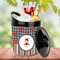 Ladybugs & Stripes Plastic Ice Bucket - LIFESTYLE