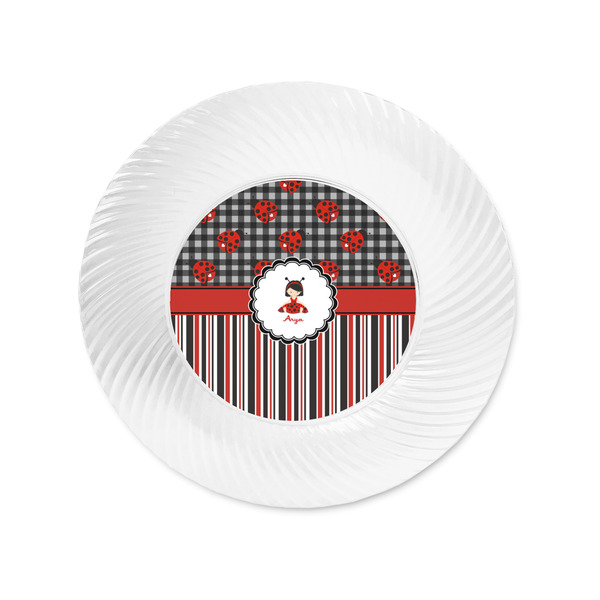 Ladybugs & Stripes Plastic Party Appetizer & Dessert Plates - Approval