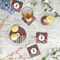 Ladybugs & Stripes Plastic Party Appetizer & Dessert Plates - In Context