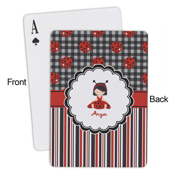 Ladybugs & Stripes Playing Cards - Approval