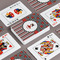 Ladybugs & Stripes Playing Cards - Front & Back View