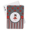 Ladybugs & Stripes Playing Cards - Front View