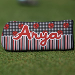 Ladybugs & Stripes Blade Putter Cover (Personalized)