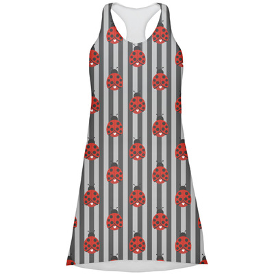Ladybugs & Stripes Racerback Dress (Personalized)