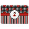 Ladybugs & Stripes Rectangular Fridge Magnet - FRONT