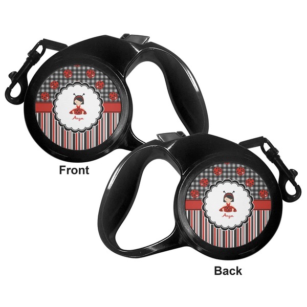 Ladybugs & Stripes Retractable Dog Leash - Small - Apvl