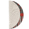 Ladybugs & Stripes Round Linen Placemats - HALF FOLDED (single sided)